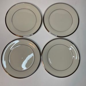 Lenox Solitaire 4 Bread and Butter plates